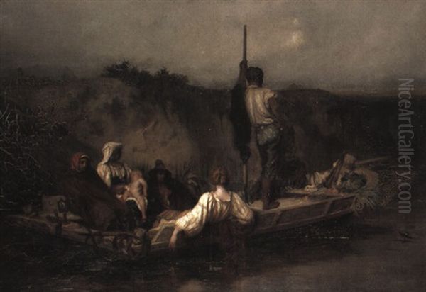 La Malaria Oil Painting by Antoine Auguste Ernest Hebert