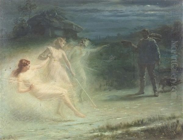 Magische Begegnung Oil Painting by Henri Hebert