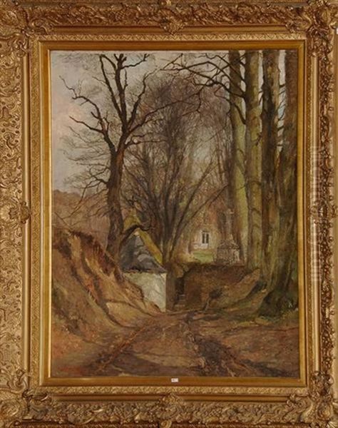 L'allee Arboree Du Chateau Oil Painting by Hendrick van der Hecht