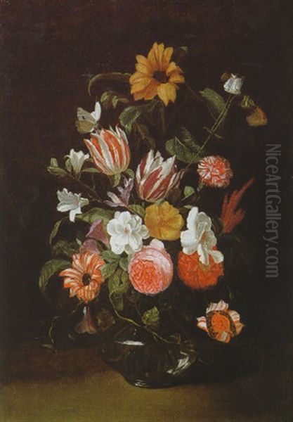 Blumenstilleben Oil Painting by Jan van den Hecke the Elder