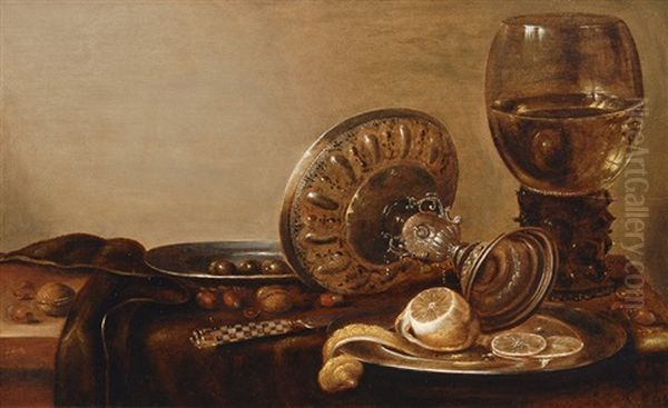 Table Still Life Oil Painting by Willem Claesz Heda