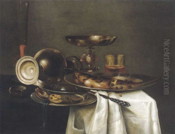 Stilleben Oil Painting by Willem Claesz Heda