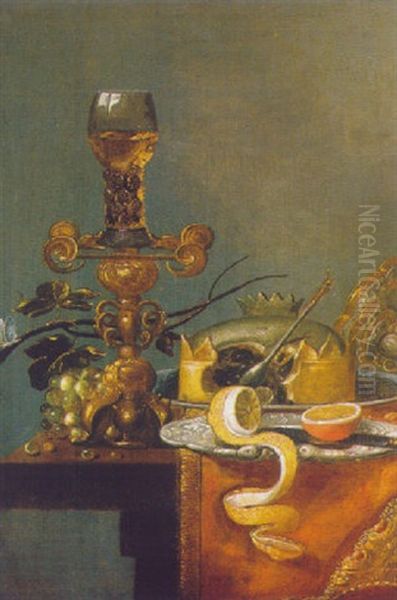 Nature Morte Au Romer Oil Painting by Willem Claesz Heda