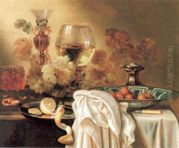 Maltidsstycke Oil Painting by Willem Claesz Heda