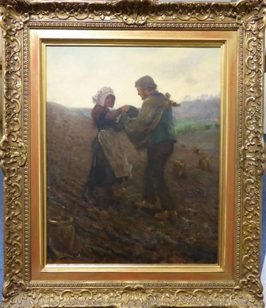 Out In The Fields by Ralph Hedley