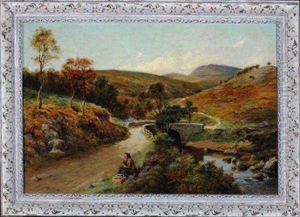 Glentarras Langholm Oil Painting by Ralph Hedley