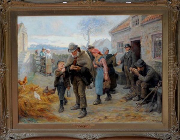 The Labourer Is Worthy Of His Hire (pay Day) Oil Painting by Ralph Hedley