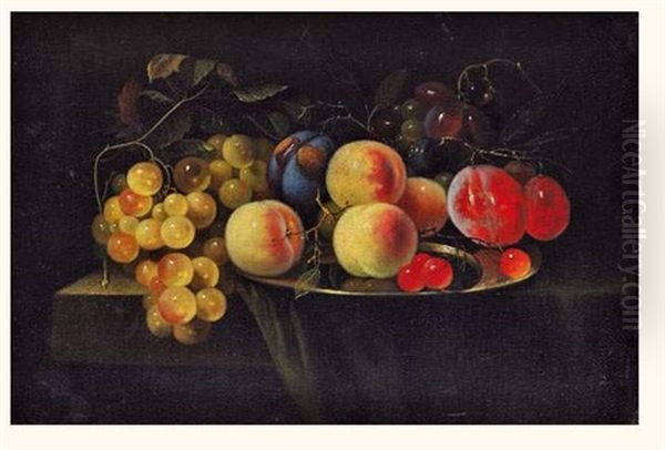 Nature Morte Aux Fruits Oil Painting by David Davidsz. de Heem the Younger