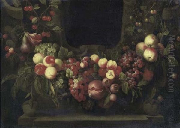 Nature Morte Aux Fruits Oil Painting by Cornelis De Heem