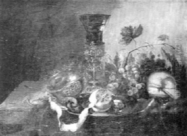 Still Life With Fruits Oil Painting by Cornelis De Heem