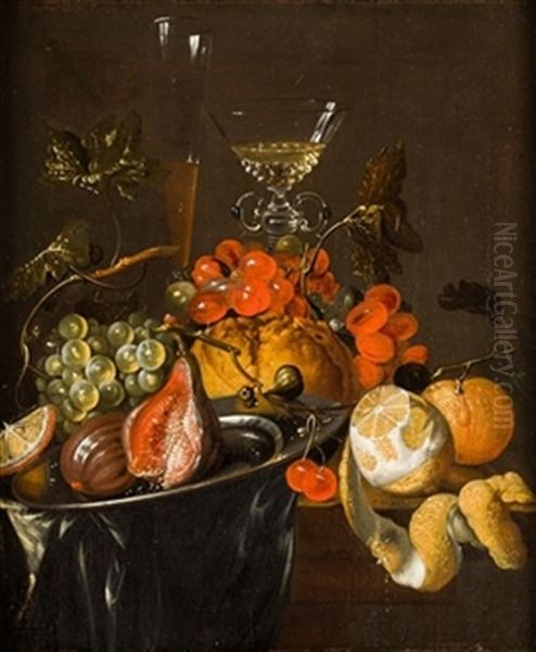 Bodegon De Frutas Oil Painting by Jan Davidsz De Heem