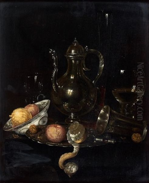 Nature Morte Oil Painting by Jan Davidsz De Heem