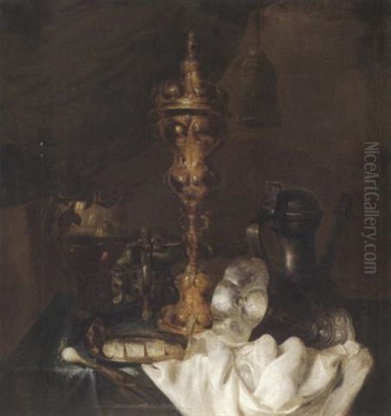 Prunkstilleben Oil Painting by Jan Davidsz De Heem