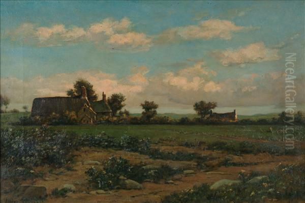 Evening Oil Painting by Elias Mollineaux Bancroft