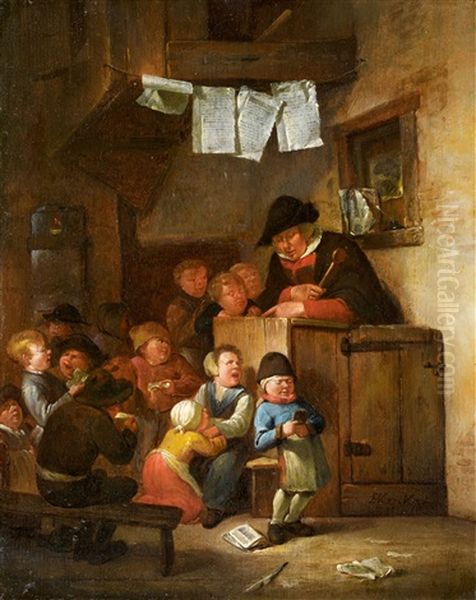 Das Klassenzimmer Oil Painting by Egbert van Heemskerck the Elder