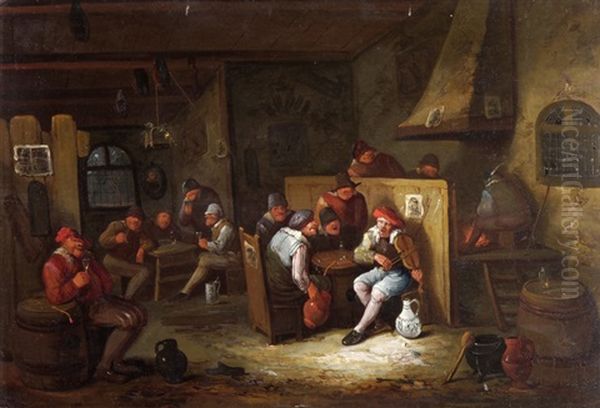 In Der Schenke Oil Painting by Egbert van Heemskerck the Elder