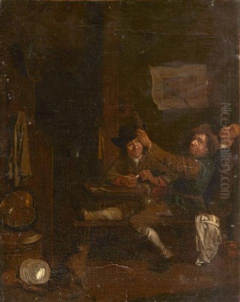 Scene De Taverne Oil Painting by Egbert van Heemskerck the Elder