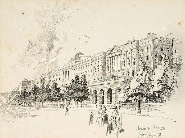 View Of Somerset House Oil Painting by Milton Herbert Bancroft