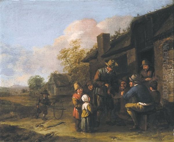 Tafereel Bij Een Hoeve Oil Painting by Egbert van Heemskerck the Elder