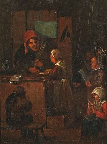 Die Schulstunde Oil Painting by Egbert van Heemskerck the Elder