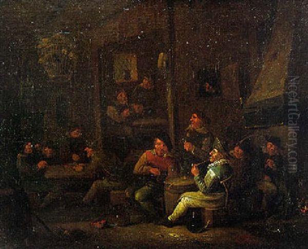 Scene De Taverne Oil Painting by Egbert van Heemskerck the Elder