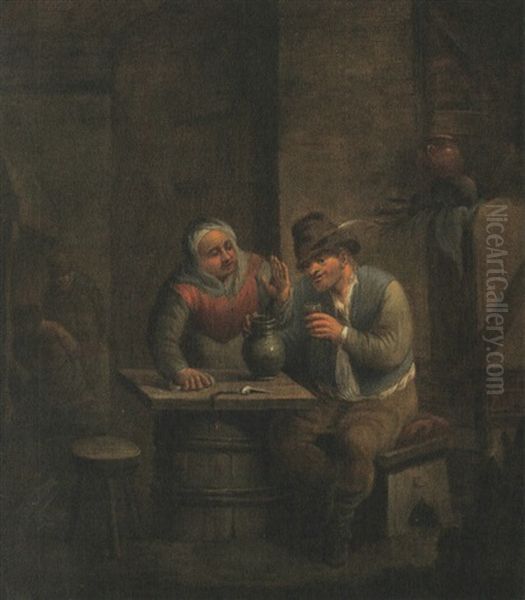 Scene De Taverne Oil Painting by Egbert van Heemskerck the Younger