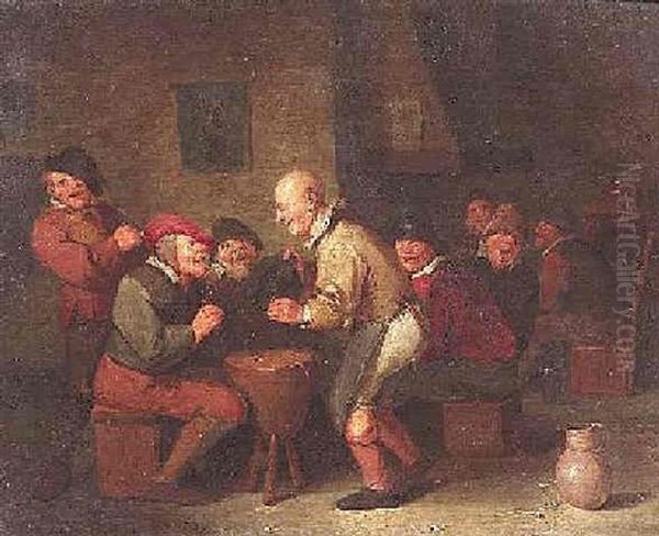 Bauersleute Im Wirtshaus Oil Painting by Egbert van Heemskerck the Younger