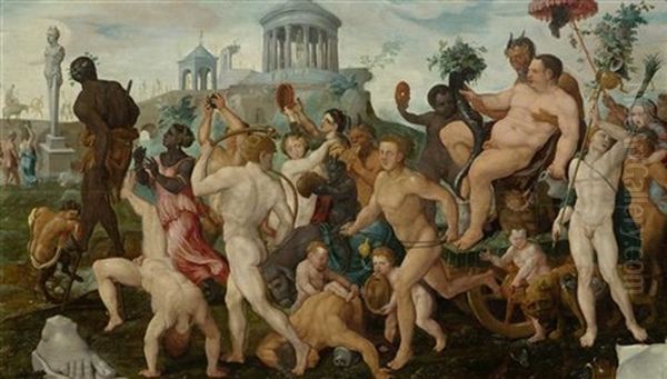 Triumphzug Des Bacchus Oil Painting by Maerten Jacobsz van Heemskerck