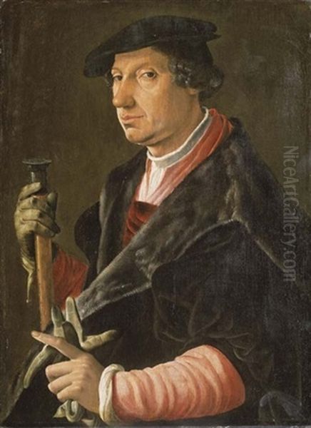 Portrait D'un Magistrat Oil Painting by Maerten Jacobsz van Heemskerck