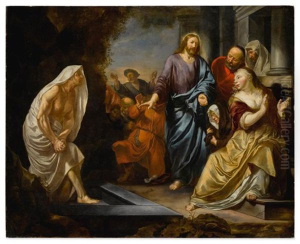 The Raising Of Lazarus by Hendrik Heerschop