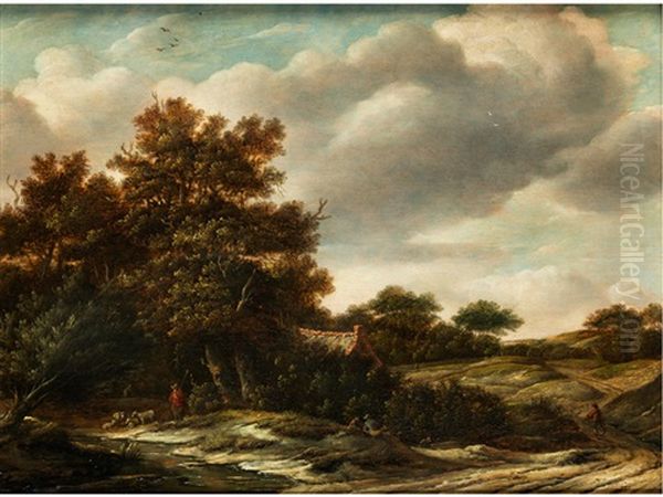 Dunenlandschaft Oil Painting by Gerrit van Hees