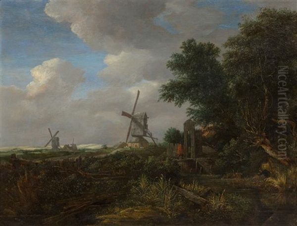 Bewaldete Landschaft Oil Painting by Gerrit van Hees