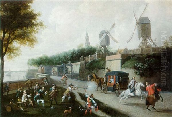 L'essai De Tir Oil Painting by Gerrit van Hees