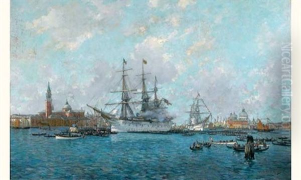 Venise, La Lagune Oil Painting by Gustav Adolf Van Hees