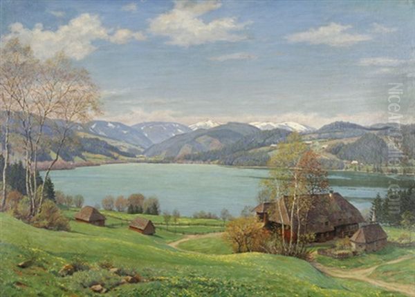 Fruhling Am Titisee by Julius Heffner