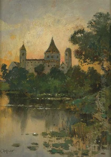 Teilansicht Von Dinkelsbuhl Oil Painting by Karl Heffner