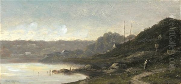 Englische Landschaft Oil Painting by Karl Heffner