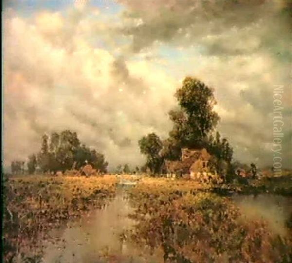 Mecklenburgische Landschaft Bei Doberan Oil Painting by Karl Heffner