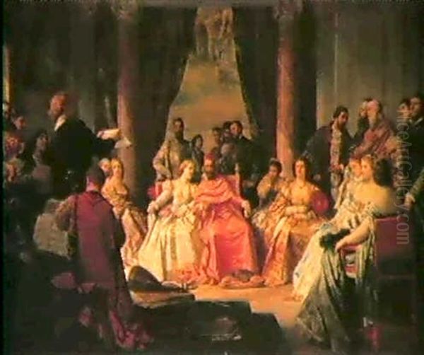 Das Konzert Oil Painting by Ferdinand Heilbuth