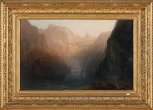 Konigssee Im Morgennebel Oil Painting by Karl Heilmayer