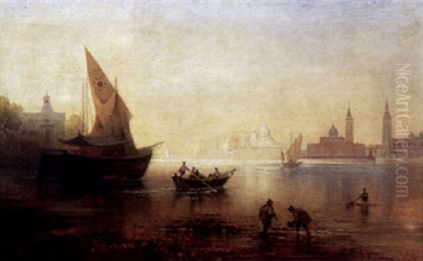 Morgen Im Lido Bei Venedig Oil Painting by Karl Heilmayer