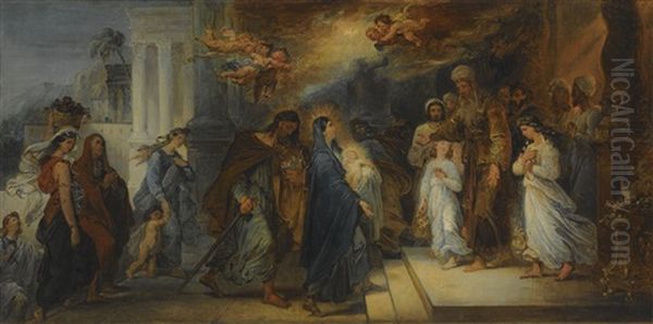 The Presentation In The Temple Oil Painting by Francois-Joseph Heim