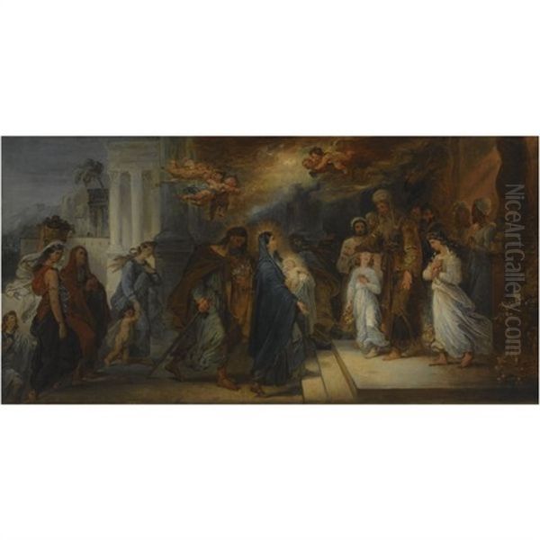 The Presentation In The Temple Oil Painting by Francois-Joseph Heim