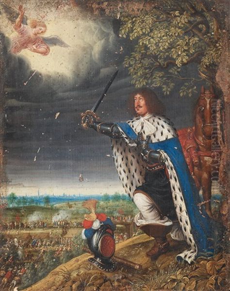 Fredrik Iii At The Battle Of Nyborg Oil Painting by Wolfgang Heimbach