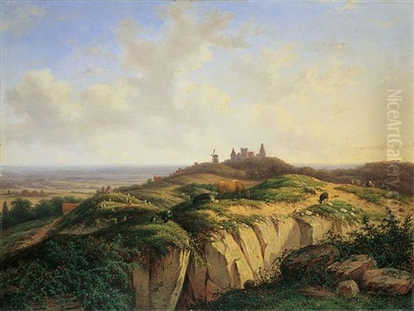 Blick Auf Kleve Oil Painting by Christianus Hendricus Hein