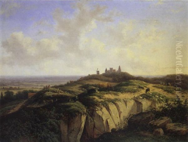 Blick Auf Kleve Oil Painting by Christianus Hendricus Hein