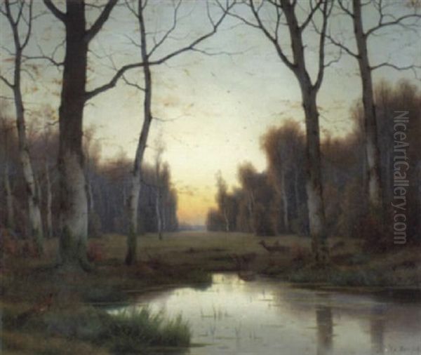 Abendfriede Oil Painting by Eduard Hein