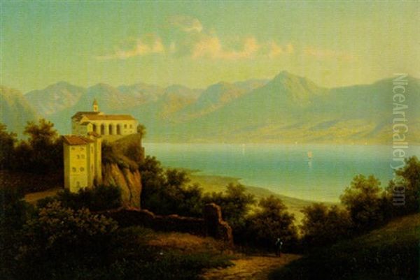 Am Lago Maggiore Oil Painting by Eduard Hein