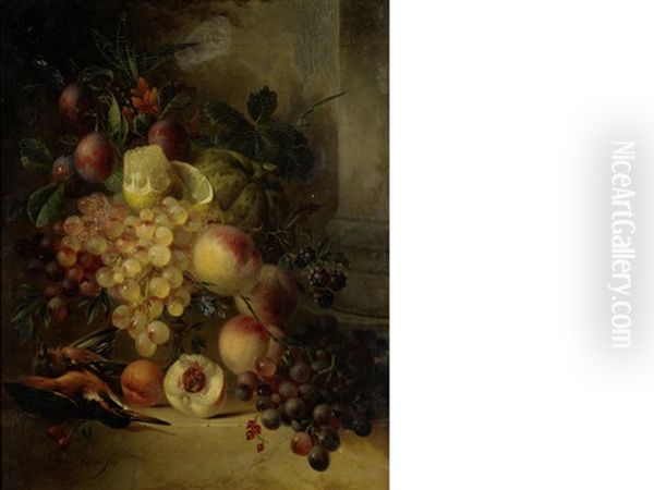 Still Life Of Fruit Oil Painting by Hendrik Jan Hein