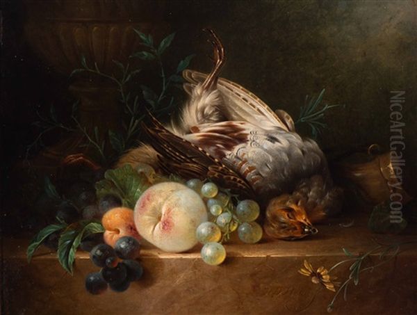 Hunting Still Life Oil Painting by Hendrik Jan Hein